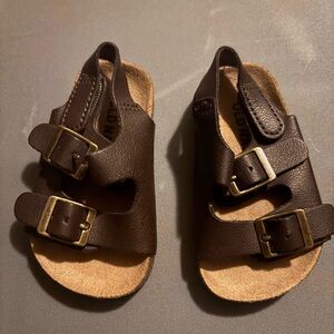 Old Navy Kids Dark Brown Buckle Sandals